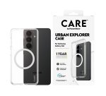 PanzerGlass CARE™ by ® Urban Explorer Case Transparent mit Weiß Qi Samsung Galaxy S26 Schutzhülle für Mobiltelefone Hülle