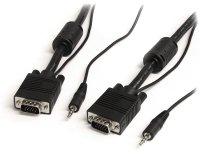 StarTech.com Câble vidéo coaxial pour écran VGA haute résolution 5 m avec audio HD15 M/M