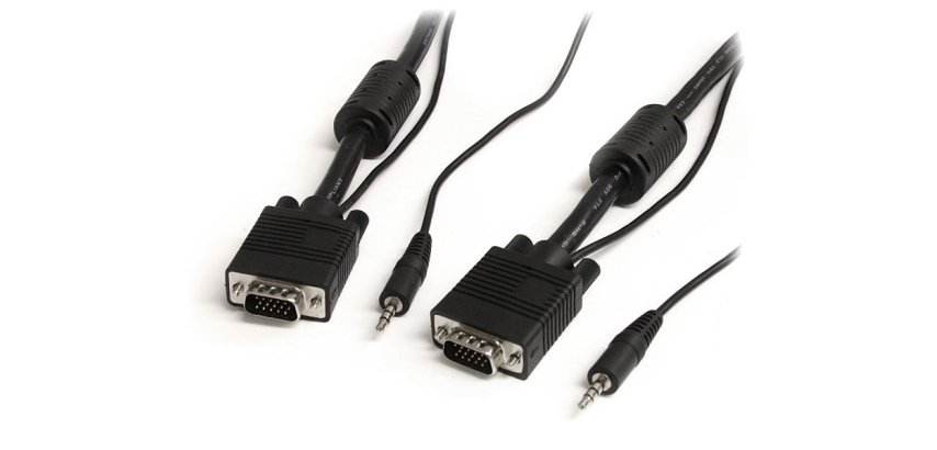 StarTech.com Câble vidéo coaxial pour écran VGA haute résolution 5 m avec audio HD15 M/M
