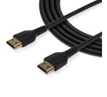 StarTech.com Câble HDMI Fin de 1m, Câble HDMI 2.0 Flexible Certifié Premium avec Ethernet, UHD 4K 60Hz HDR10, Conception Durable en Fibre d'Aramide avec Gaine en TPE