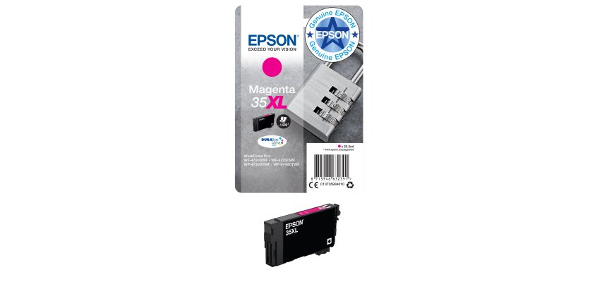 Epson Padlock 35XL DURABrite Ultra Single Magenta Ink