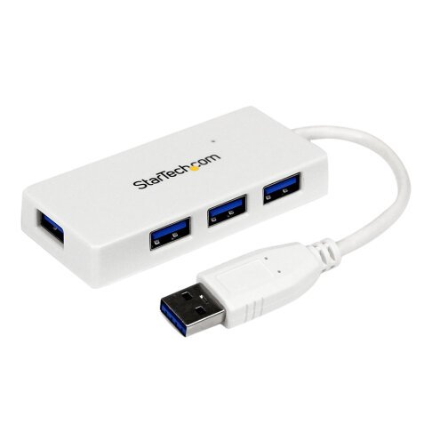 StarTech.com 4 Port USB 3.0 SuperSpeed Mini Hub - Weiß