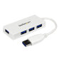 StarTech.com 4 Port USB 3.0 SuperSpeed Mini Hub - Weiß
