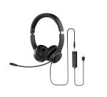 Acer AHW154 Auriculares Alámbrico De mano Oficina/Centro de llamadas USB tipo A Negro