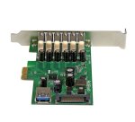 StarTech.com 7-Port PCI Express USB 3.0 Card - 5Gbps - Standard and Low-Profile Design - TAA
