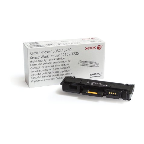 Xerox Cartuccia toner Nero a Alta capacità da 3000 Pagine per Phaser® 3052?/?3260, WorkCentre® 3215?/?3225 (106R02777)
