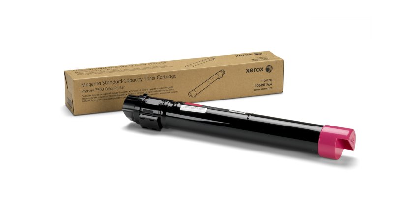 Xerox Genuine Phaser® 7500 Magenta Standard capacity Toner Cartridge (9600 Pages) - 106R01434