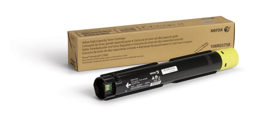 Xerox Cartouche de toner Jaune de Grande capacité Imprimante couleur ® VersaLink® C7000 (10100 pages) - 106R03758