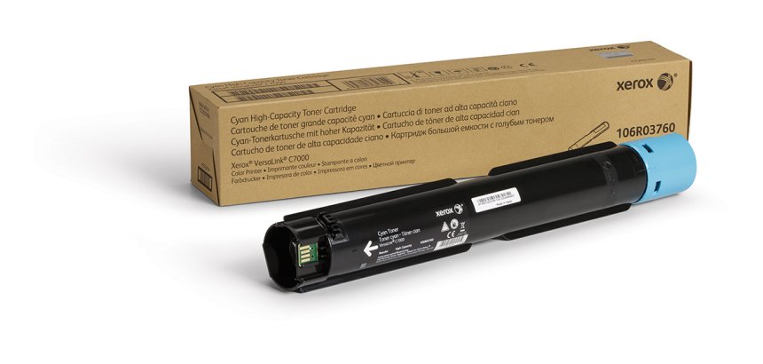 Xerox Cartouche de toner Cyan de Grande capacité Imprimante couleur ® VersaLink® C7000 (10100 pages) - 106R03760