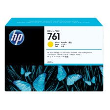 HP 761 cartouche d'encre DesignJet jaune, 400 ml