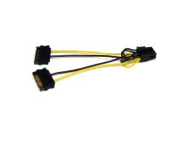 StarTech.com Câble adaptateur d'alimentation SATA vers carte vidéo PCI Express 8 broches de 15 cm