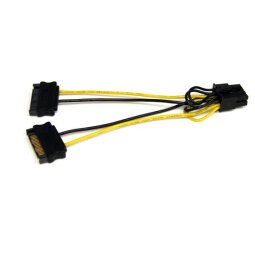 StarTech.com Câble adaptateur d'alimentation SATA vers carte vidéo PCI Express 8 broches de 15 cm