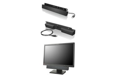Lenovo USB Soundbar Negro 2.0 canales 2,5 W