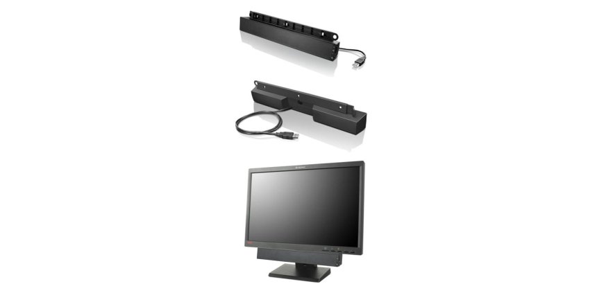 Lenovo USB Soundbar Negro 2.0 canales 2,5 W