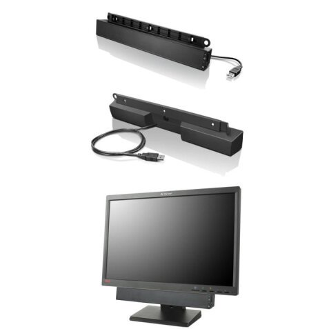 Lenovo USB Soundbar Negro 2.0 canales 2,5 W