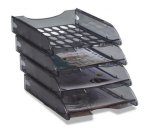 Vaschetta portacorrispondenza forata E040 - 26 x 34,5 x 6,5 cm - nero - Fellowes