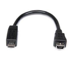 StarTech.com 15cm Micro USB naar Mini USB Verloopkabel M/F