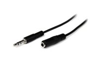 Cable de 1m de Extensión Alargador de Auriculares Mini-Jack 3,5mm 3 pines Macho a Hembra