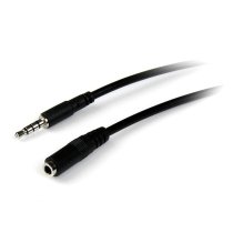 cable de 1m de extensian alargador de auriculares headset mini-jack 35mm 4 pines macho a hembra