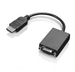 Lenovo HDMI / VGA 0,2 m Negro