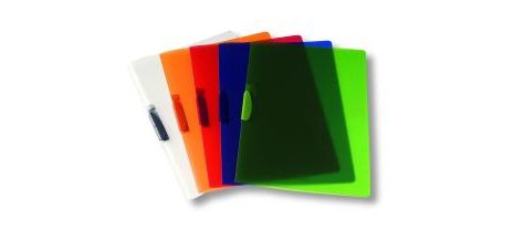 Cartellina con molla Clipper - A4 - PP - trasparente neutro - Fellowes