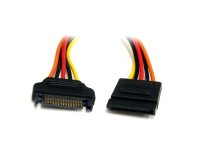 StarTech.com Cable de 30cm de Extensión de Alimentación Corriente SATA - 15 pines