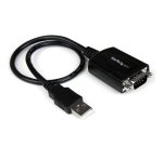 StarTech.com Câble Adaptateur de 30 cm USB vers Série DB9 RS232 - Mémorisation de Port COM