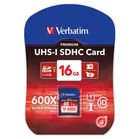 Carte SDHC 16Go Premium Class 10 43962