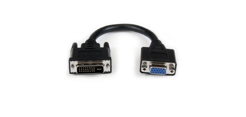 StarTech.com Câble adaptateur DVI vers VGA de 20cm - Convertisseur DVI-I vers HD15 - M/F