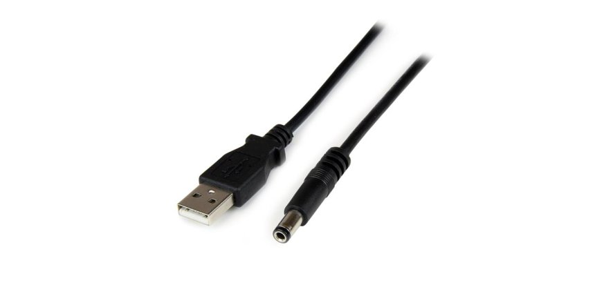 StarTech.com Câble d'alimentation USB vers connecteur annulaire de type N 5 V CC de 1 m - USB A vers V CC de 5,5 mm