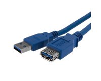 Cable 1m Extensión Alargador USB 3.0 SuperSpeed - Macho a Hembra USB A - Extensor - Azul