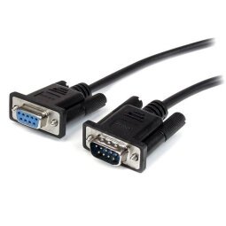 Cable 2m Extensión Directo Straight Through Serie Serial RS232 Vídeo EGA DB9 Macho a Hembra