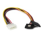 StarTech.com Câble adaptateur d'alimentation interne LP4 (4 broches) - Mâle vers 2x SATA femelle - 30 cm