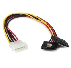 StarTech.com Câble adaptateur d'alimentation interne LP4 (4 broches) - Mâle vers 2x SATA femelle - 30 cm