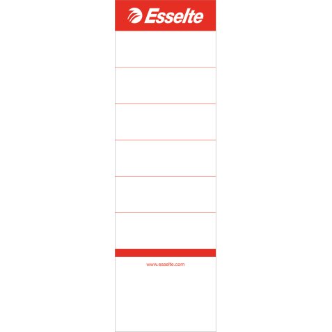 Sachet de 10 étiquettes adhésives pour classeur à levier à dos large coloris Blanc