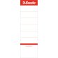 Sachet de 10 étiquettes adhésives pour classeur à levier à dos large coloris Blanc