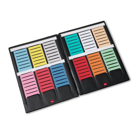 Mini-Planning portable, 3 colonnes de 16 fentes/volet