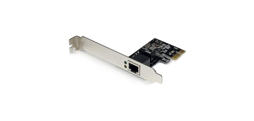 StarTech.com Adaptador Tarjeta de Red NIC PCI Express PCI-e de 1 Puerto Gigabit Ethernet - 1x RJ45 Hembra - Perfil Doble