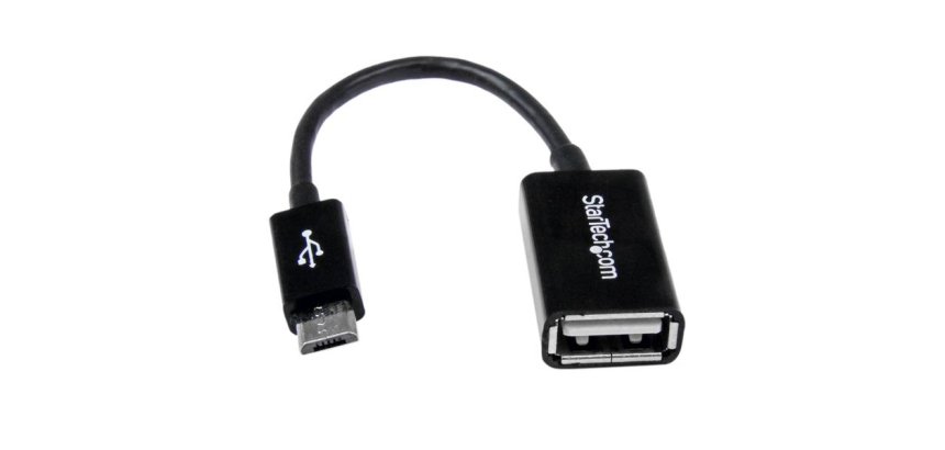 StarTech.com Câble adaptateur Micro USB vers USB Host OTG de 12cm - Mâle / Femelle - Noir