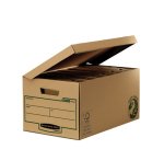 Conteneur EARTH SERIES à ouverture sur le dessus, montage manuel, carton recyclé kraft brun