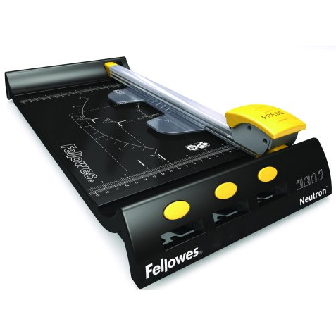 Rogneuse fellowes neutron a4 capacité 10f safecut cartridge lames interchangeables 3 rangements longueur coupe 320mm