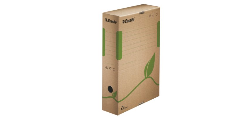 Boîte d'archives ECO, format A4, marron, dos: 80 mm