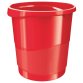 Corbeille papier esselte europost vivida polypropylène poignées intégrées capacité 14l 258x322x285mm coloris rouge