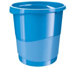 Corbeille papier esselte europost vivida polypropylène poignées intégrées capacité 14l 258x322x285mm coloris bleu