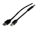 StarTech.com Câble USB Actif A vers B 20 m - M/M - Noir