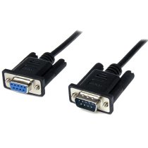 cable 1m madem nulo null serie serial db9 hembra a macho - negro