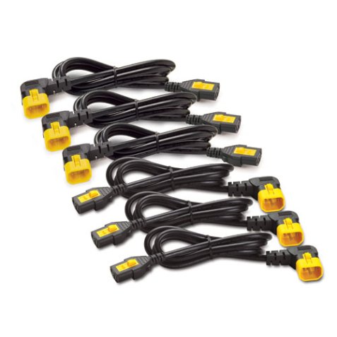 APC , Power Cord Kit (6 ea), Locking, C13 to C14 (90 Degree), 1.2m