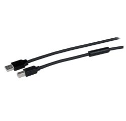 StarTech.com 15 m actieve USB 2.0 A-naar-B-kabel M/M