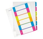 Intercalaires A4+ polypropylène Esselte WOW 6 onglets - 1 jeu