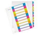 Intercalaires en plastique WOW, numéroté, A4, 1-10